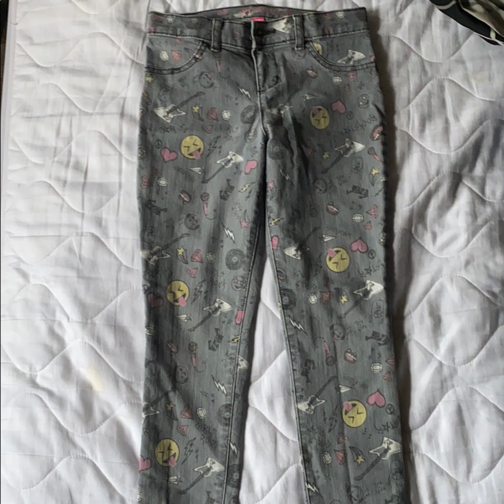 Girls size 10 children’s place emoji jeggings